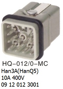 HQ-012-MC H3A Han3A(HanQ5) 10A 400V 09 12 012 3001 crimp 12P+E male-OUKERUI-SMICO-Harting-Heavy-duty-connector.jpg